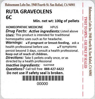 Ruta Graveolens 6c 100g (Ruta Graveolens 6c 100g)